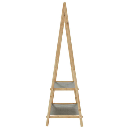 Kleiderständer mit Ablagen 96x45,5x150,5 cm Bambus