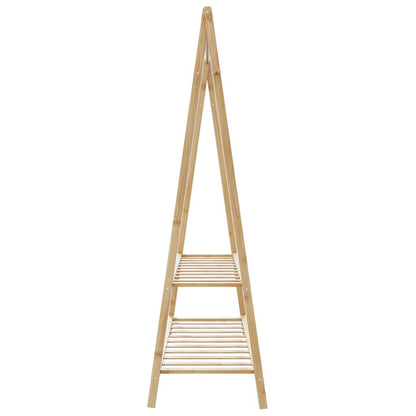 Kleiderständer mit Ablagen 132x45,5x150,5 cm Bambus