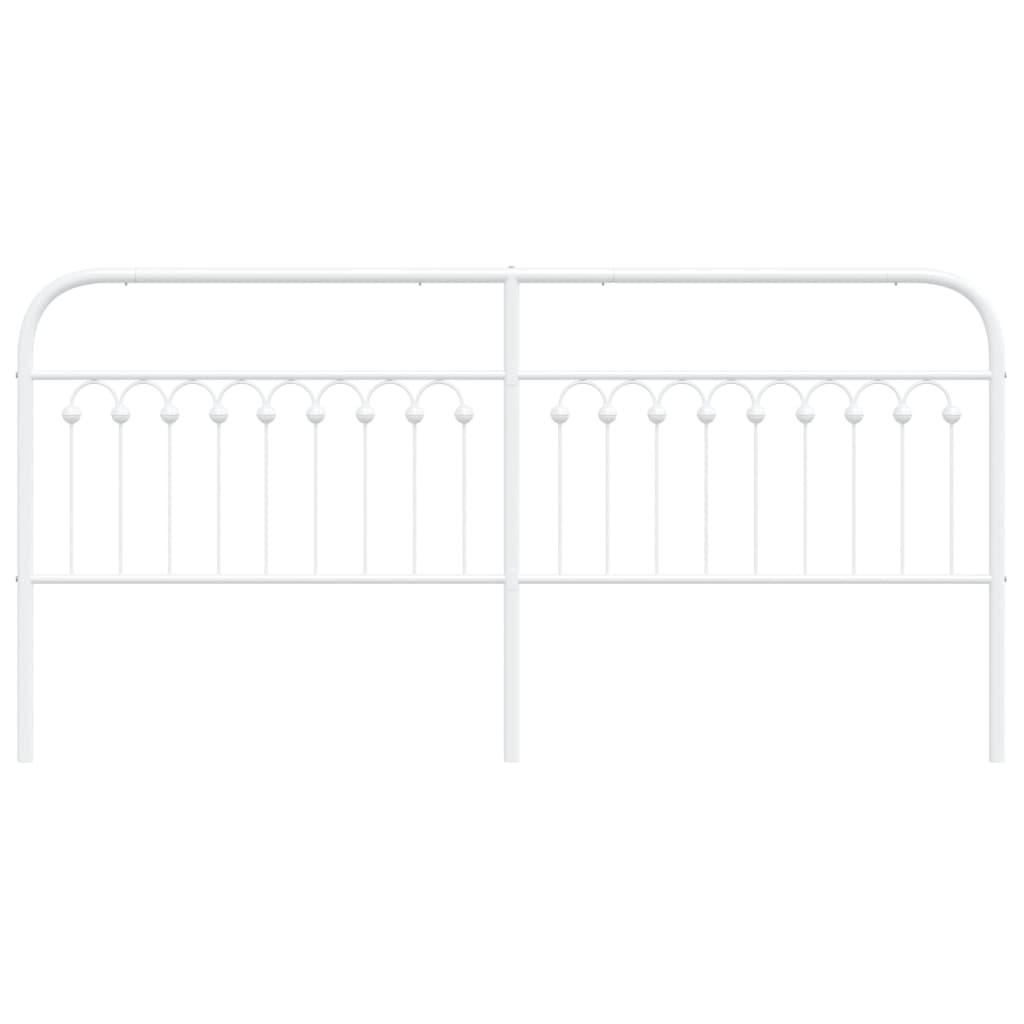 Kopfteil Metall Weiß 193 cm