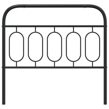 Kopfteil Metall Schwarz 100 cm