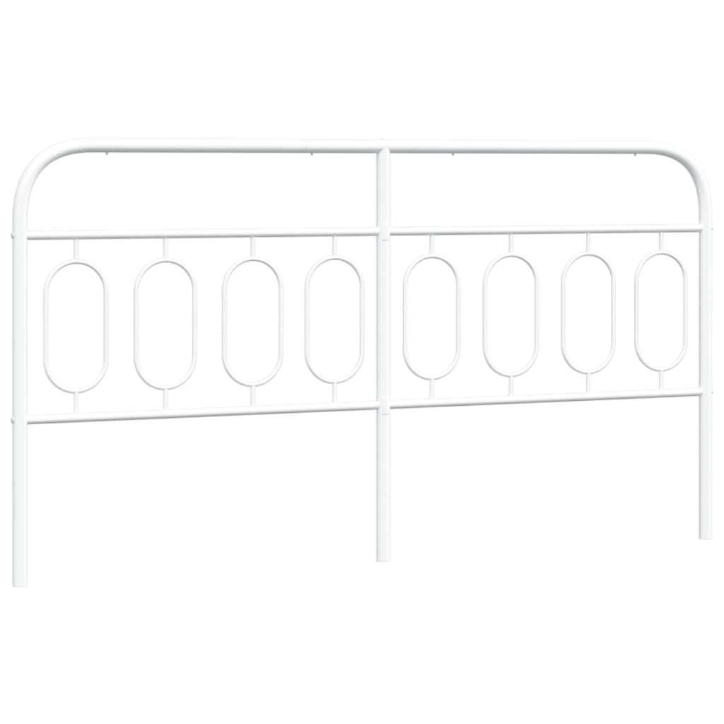 Kopfteil Metall Weiß 160 cm