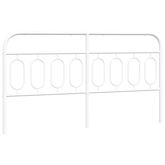 Kopfteil Metall Weiß 193 cm