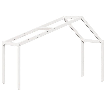 Dach für Kinderbett Weiß 213x85,5x144,5 cm Massivholz Kiefer