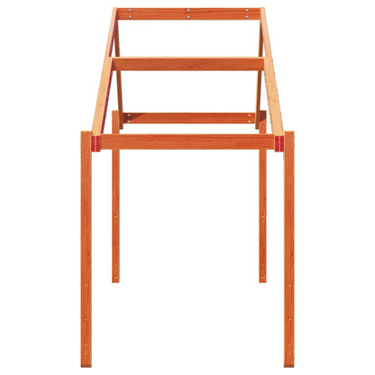 Dach für Kinderbett Wachsbraun 203x95,5x142cm Massivholz Kiefer