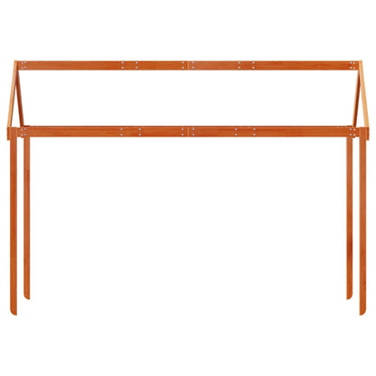 Dach für Kinderbett Wachsbraun 207x80,5x151,5 cm Massivholz