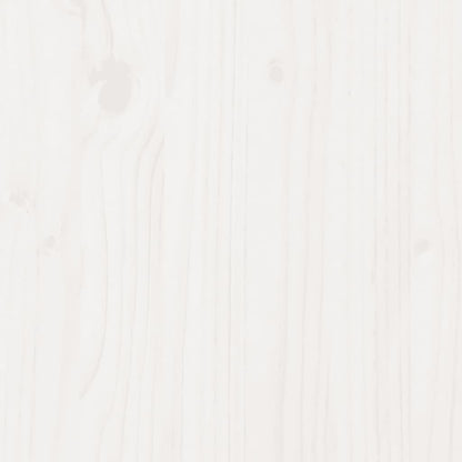 Massivholzbett ohne Matratze Weiß 100x200 cm Kiefernholz