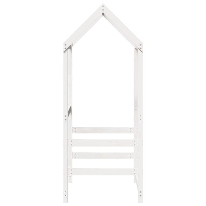 Dach für Kinderbett Weiß 118x70x176,5 cm Massivholz Kiefer