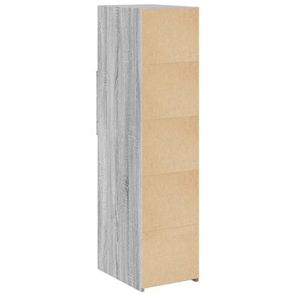 Highboard Grau Sonoma 30x42,5x124 cm Holzwerkstoff