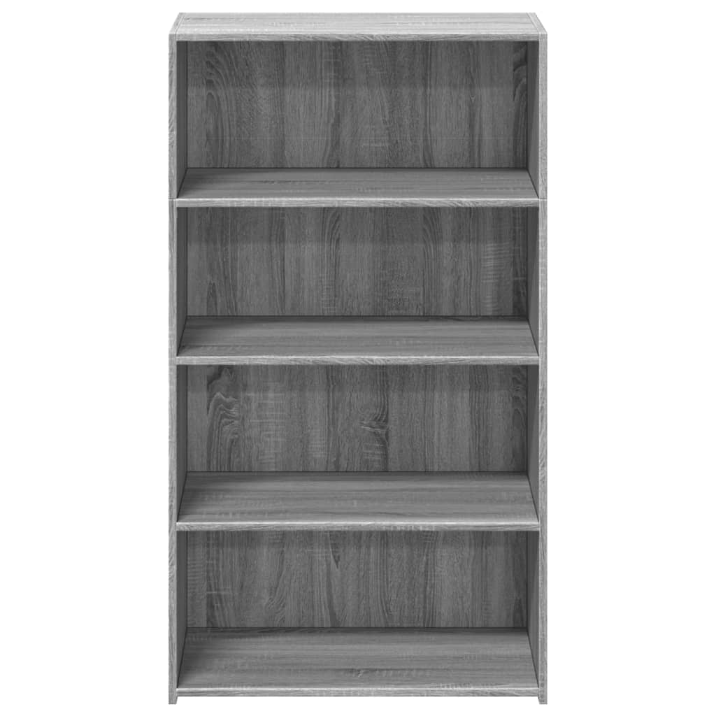 Highboard Grau Sonoma 70x41x124 cm Holzwerkstoff