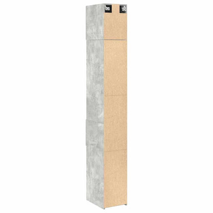 Hochschrank Schmal Betongrau 30x42,5x225 cm Holzwerkstoff