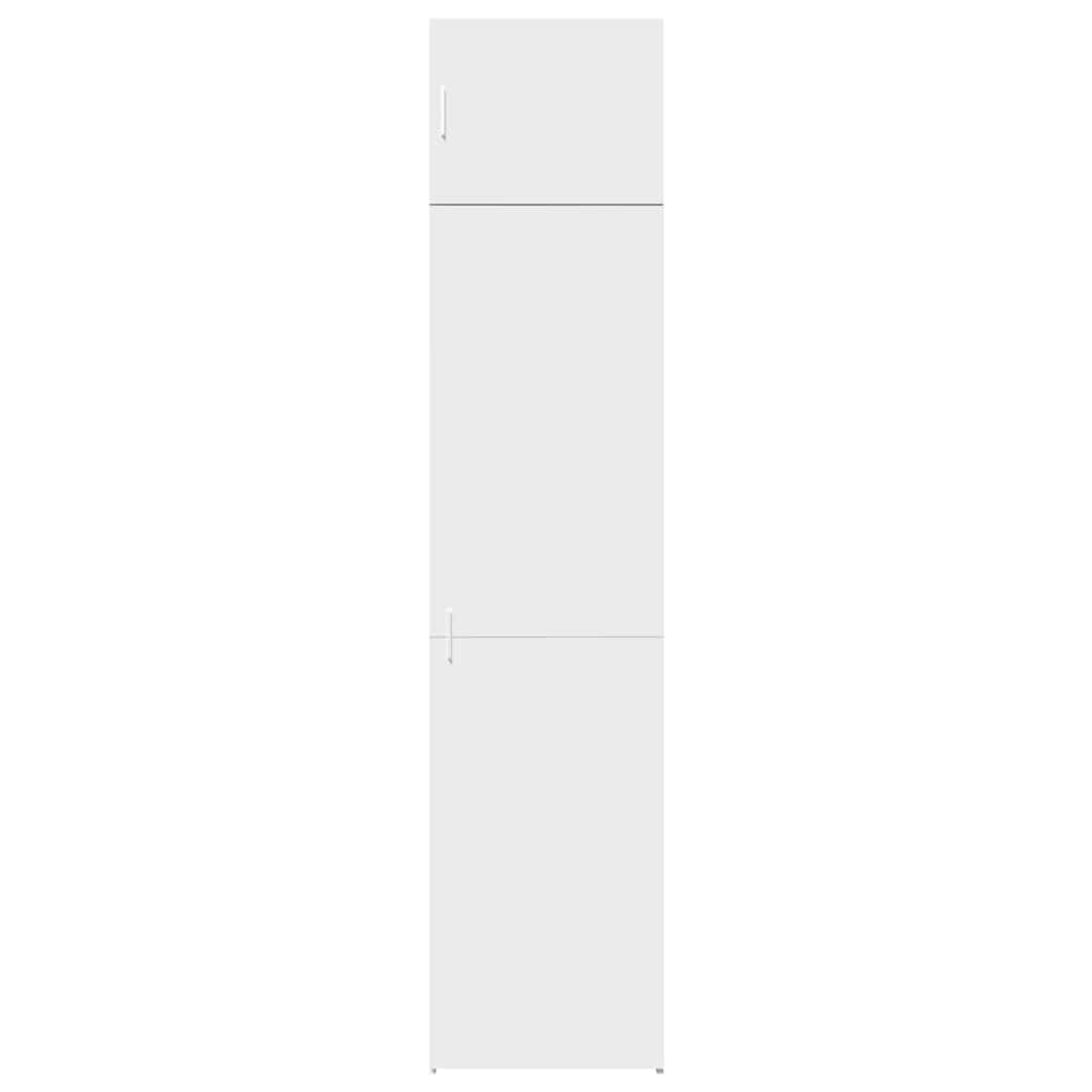Hochschrank Schmal Weiß 50x42,5x225 cm Holzwerkstoff