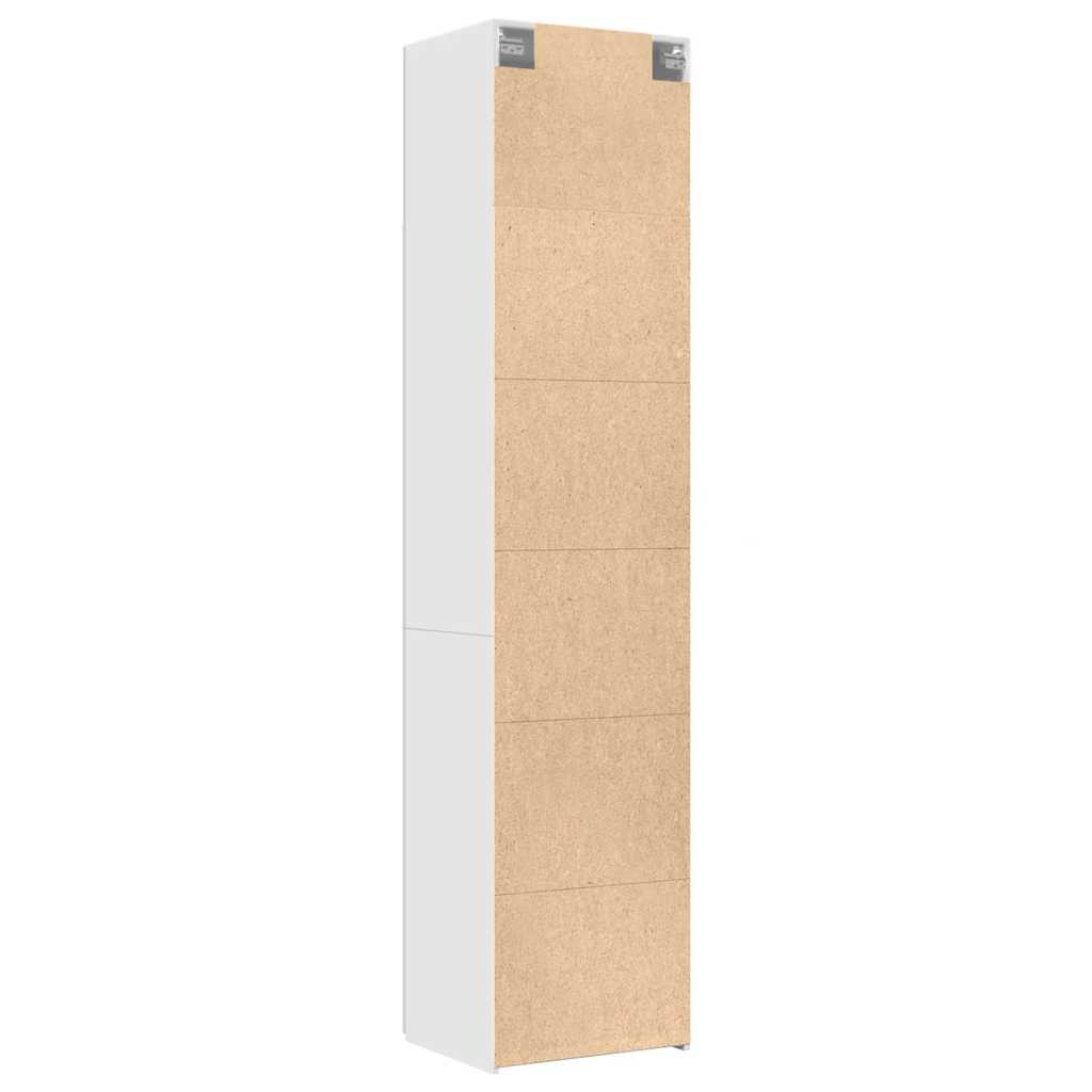 Hochschrank Schmal Weiß 50x42,5x225 cm Holzwerkstoff