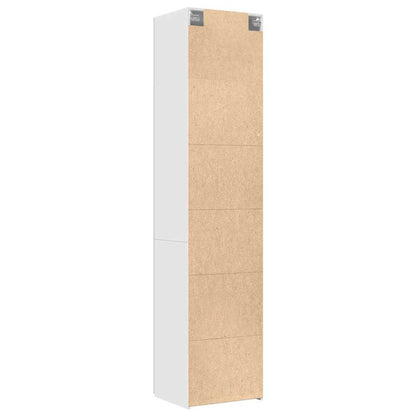 Hochschrank Schmal Weiß 50x42,5x225 cm Holzwerkstoff