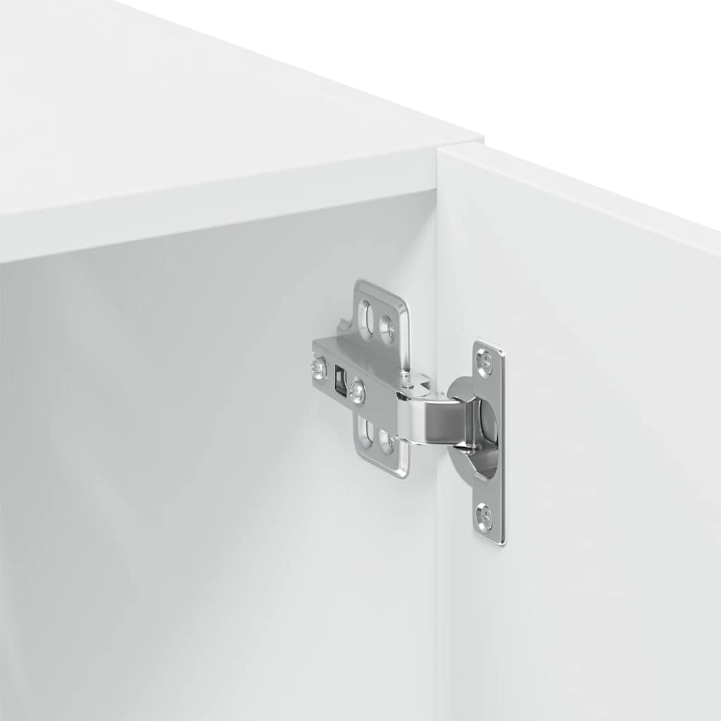 Hochschrank Schmal Weiß 50x42,5x225 cm Holzwerkstoff
