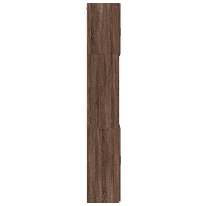 Highboard Brown Oak Look 80x42,5x249 cm Træmateriale