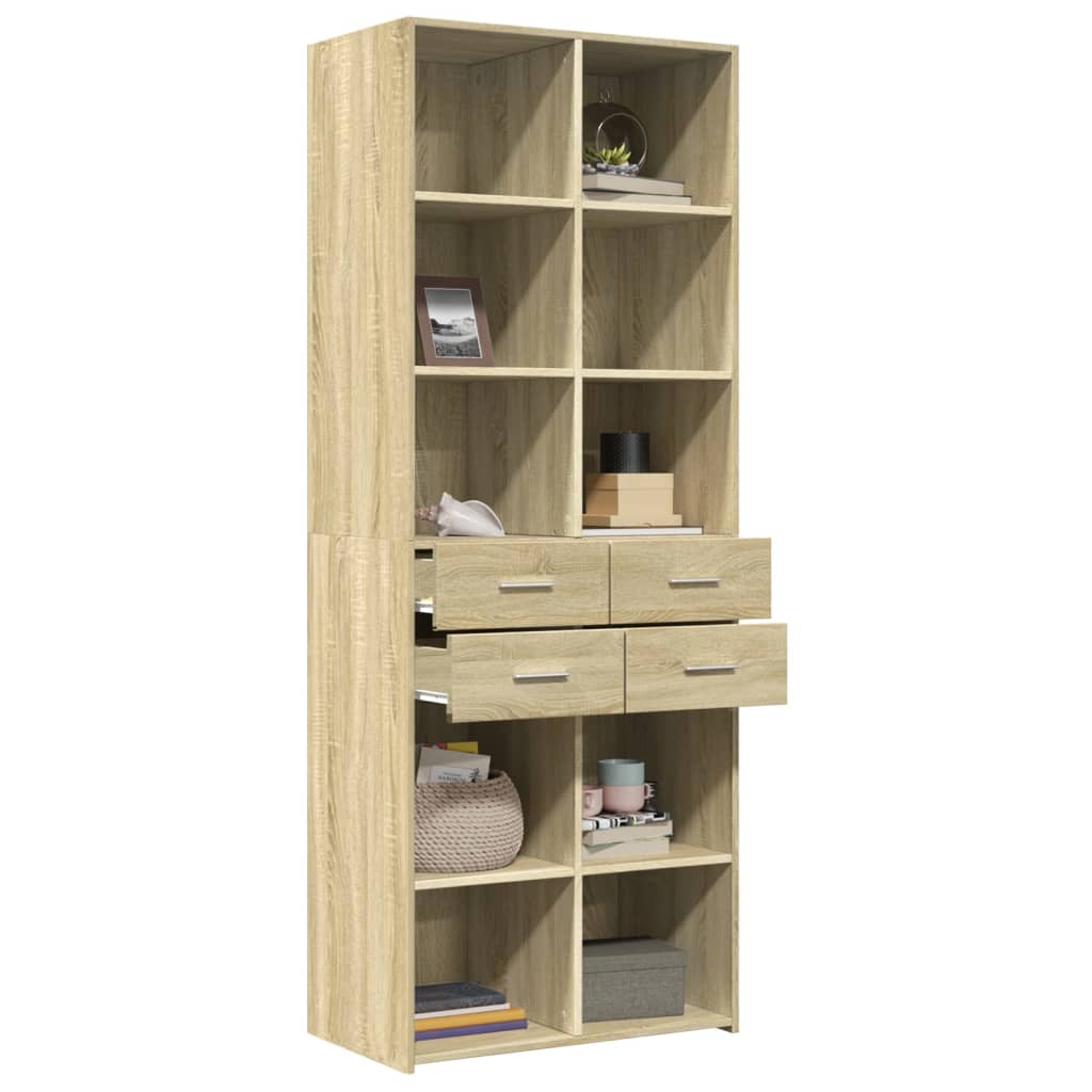 Highboard Sonoma eg 70x42,5x185 cm træmateriale