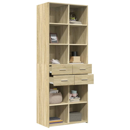 Highboard Sonoma eg 70x42,5x185 cm træmateriale