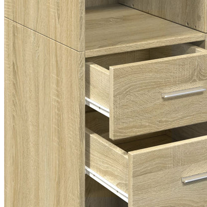 Highboard Sonoma eg 70x42,5x185 cm træmateriale