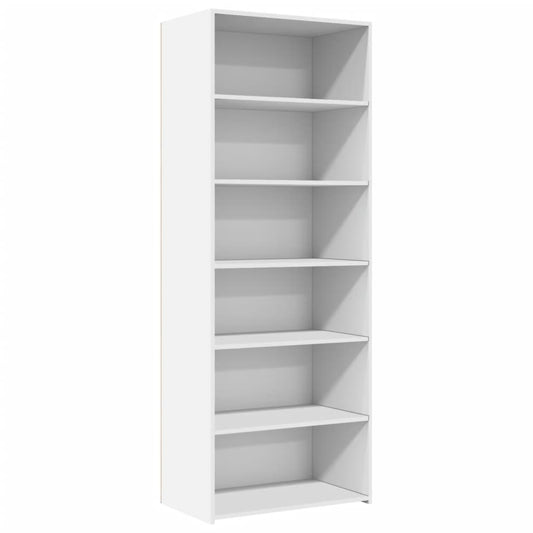 Highboard Weiß 70x41x185 cm Holzwerkstoff