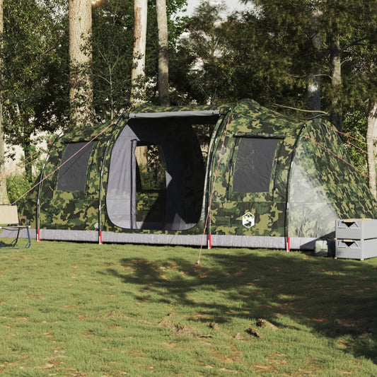 Tunnelzelt 4 Personen Camouflage Wasserdicht