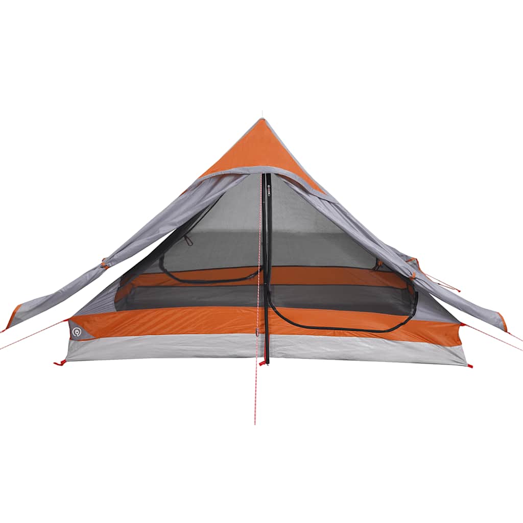 Campingzelt 2 Personen Grau Wasserdicht