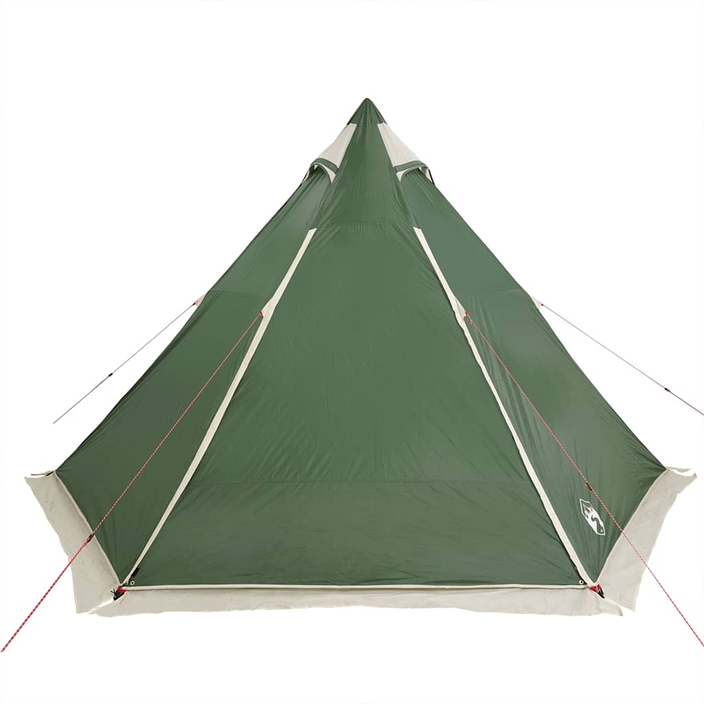 Tipi-Familienzelt 6 Personen Grün Wasserdicht