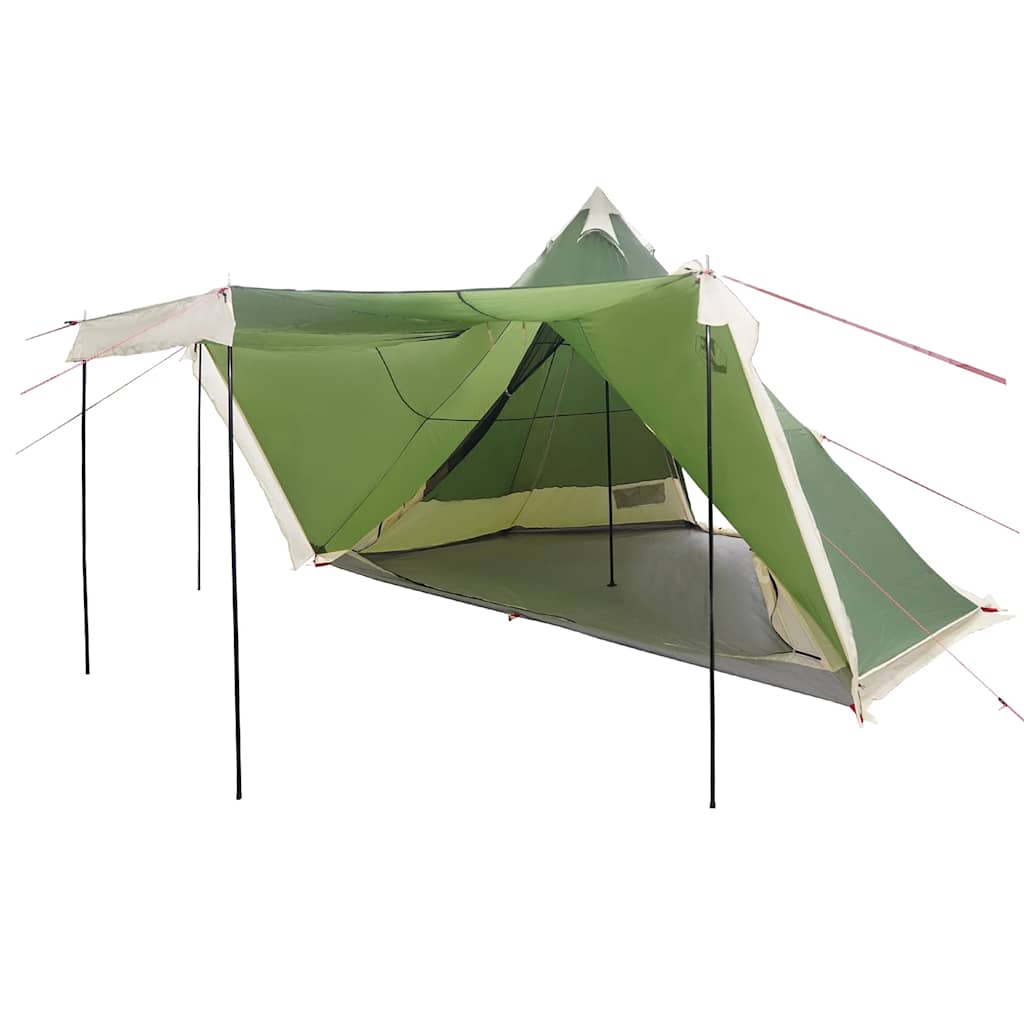 Tipi-Familienzelt 8 Personen Grün Wasserdicht