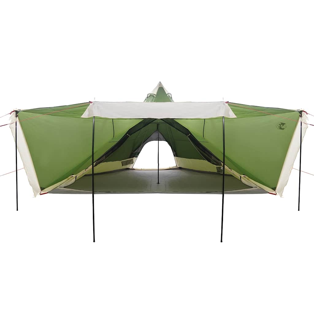 Tipi-Familienzelt 8 Personen Grün Wasserdicht