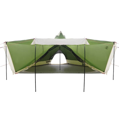 Tipi-Familienzelt 8 Personen Grün Wasserdicht