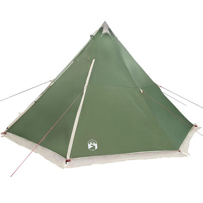 Tipi-Familienzelt 8 Personen Grün Wasserdicht