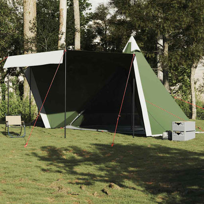 Tipi-Familienzelt 8 Personen Grün Wasserdicht
