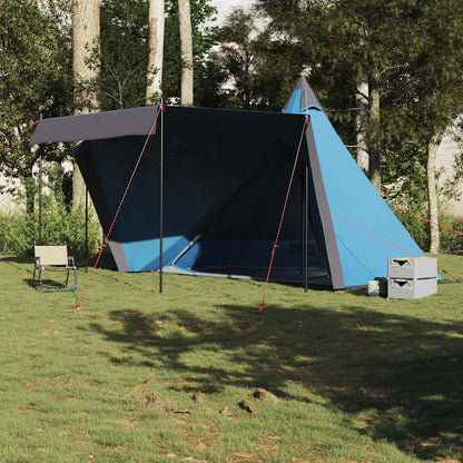 Tipi-Familienzelt 8 Personen Blau Wasserdicht