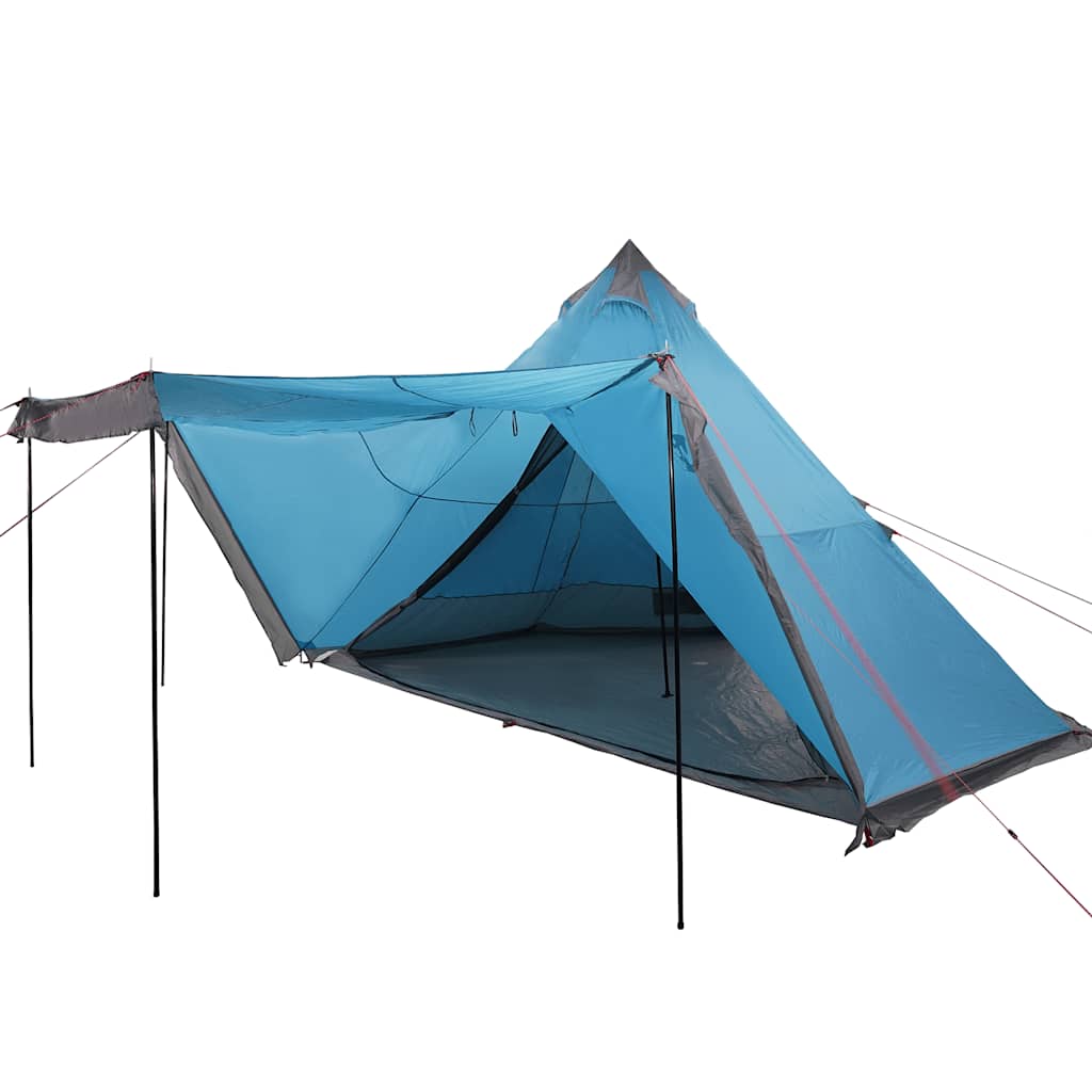Tipi-Familienzelt 8 Personen Blau Wasserdicht
