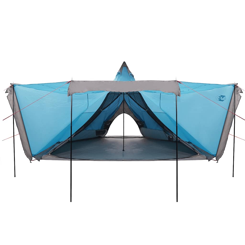 Tipi-Familienzelt 8 Personen Blau Wasserdicht