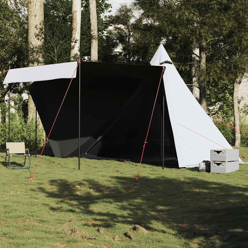 Tipi-Familienzelt 8 Personen Weiß Verdunkelt Wasserdicht
