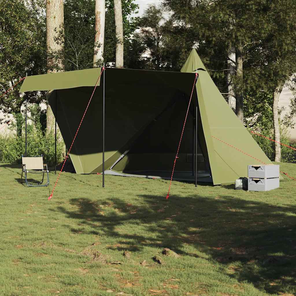 Tipi-Familienzelt 8 Personen Olivgrün Wasserdicht