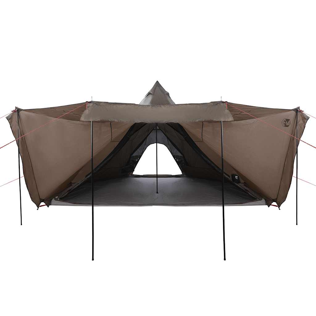 Tipi-Familienzelt 8 Personen Braun Wasserdicht