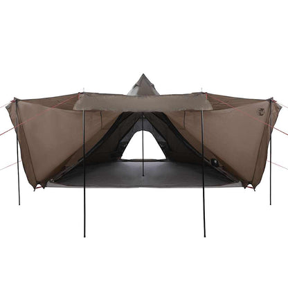 Tipi-Familienzelt 8 Personen Braun Wasserdicht