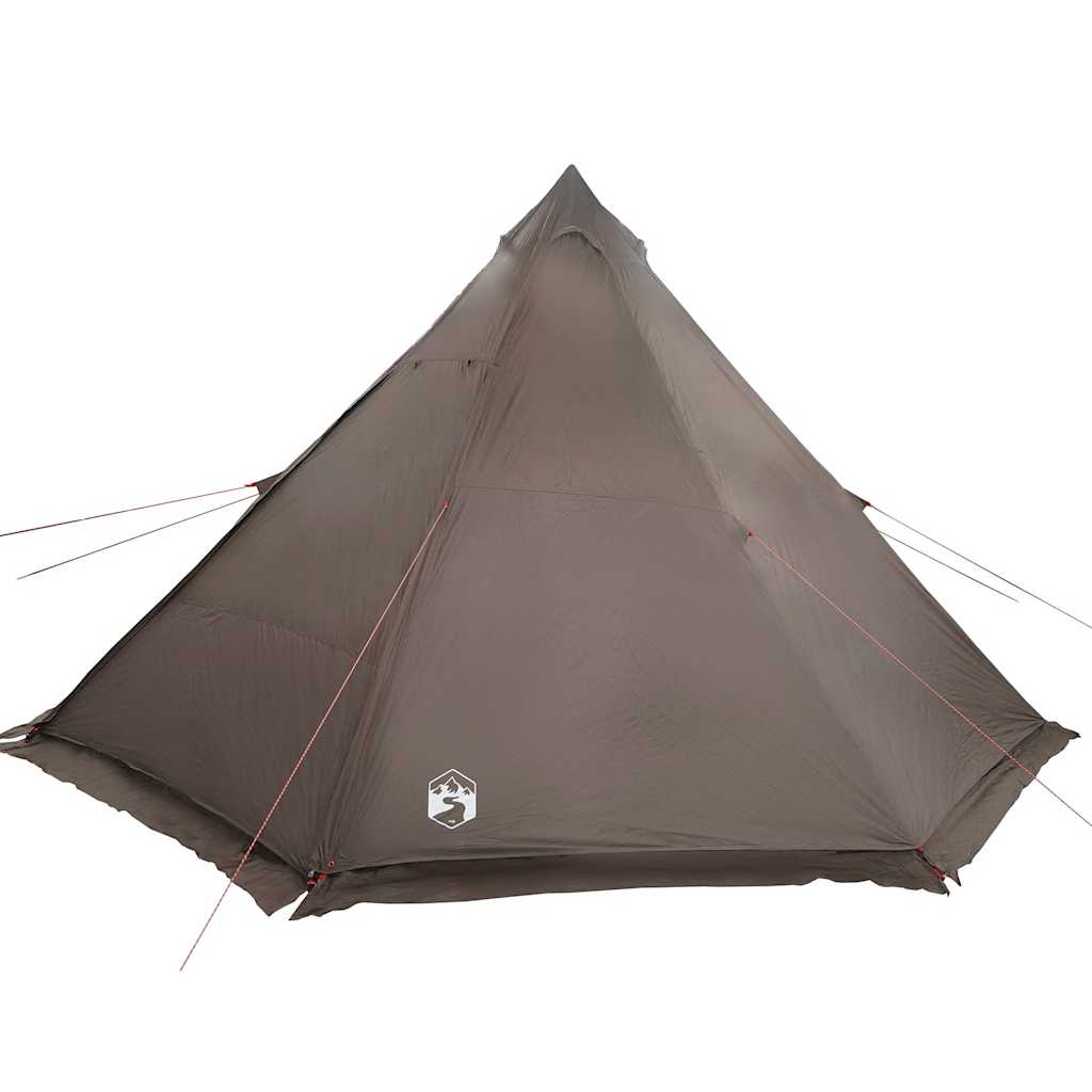 Tipi-Familienzelt 8 Personen Braun Wasserdicht