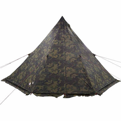 Tipi-Familienzelt 8 Personen Tarnmuster Wasserdicht