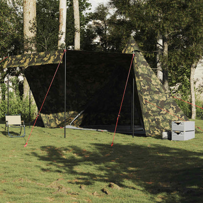 Tipi-Familienzelt 8 Personen Tarnmuster Wasserdicht