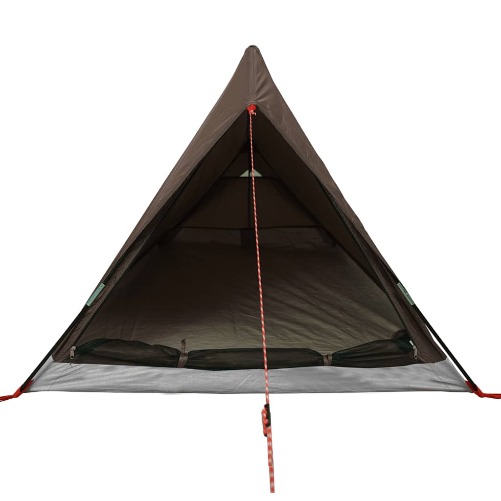 Campingzelt 2 Personen Braun Wasserdicht