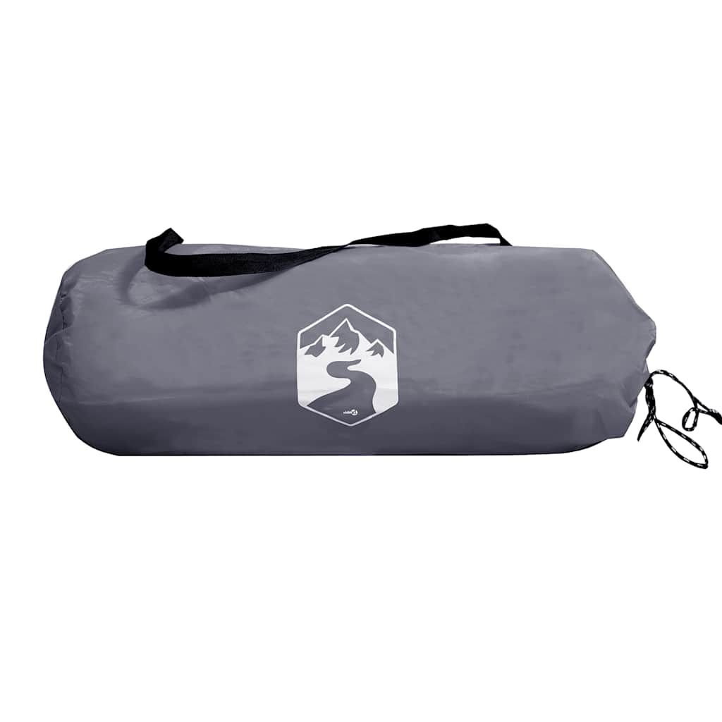 Camping-Windschutz Grau und Orange 490x123 cm Wasserdicht