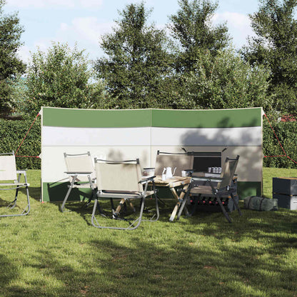 Camping-Windschutz Grün 340x130 cm Wasserdicht