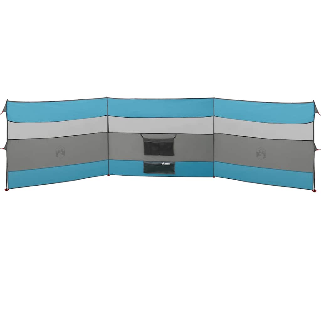 Camping-Windschutz Blau 508x130 cm Wasserdicht