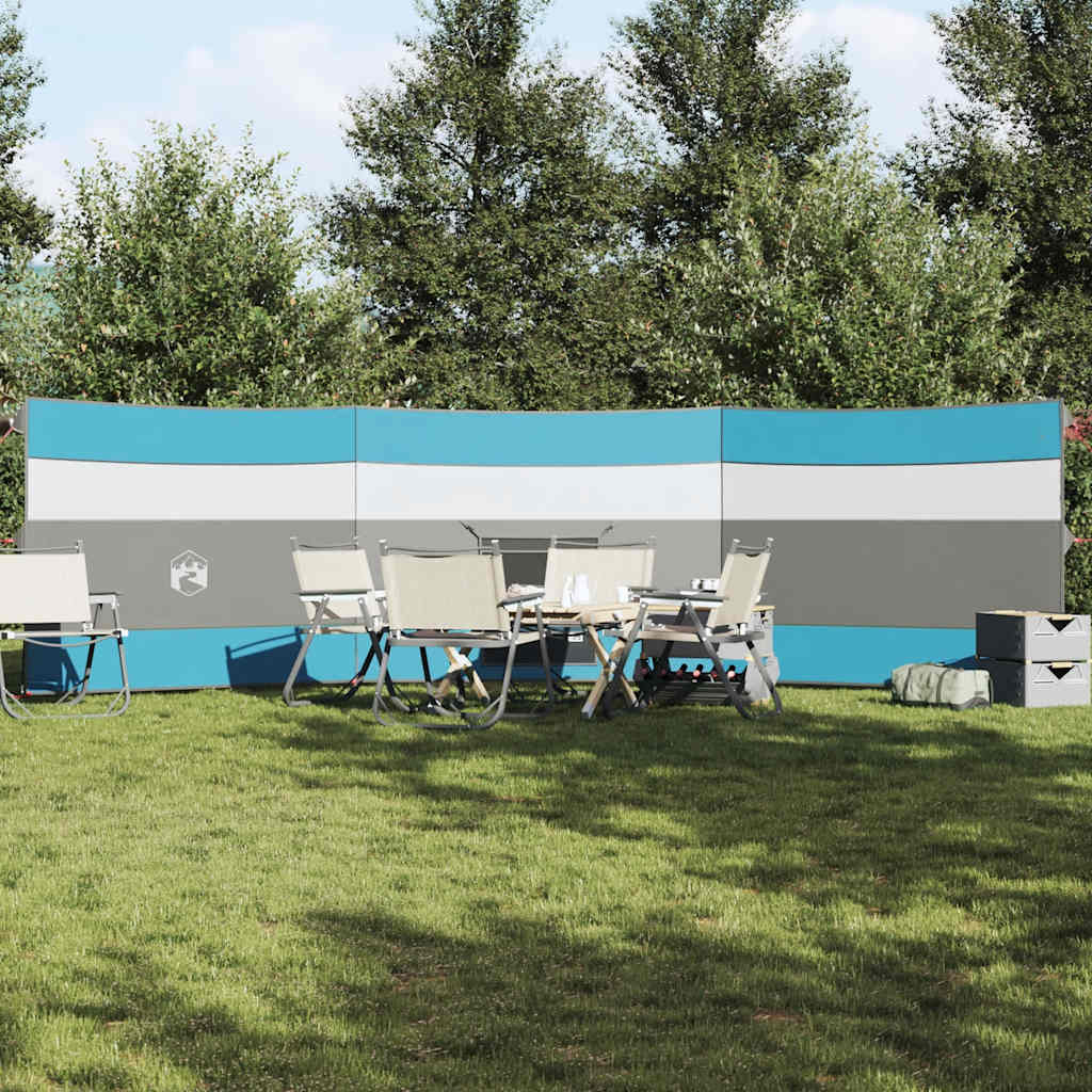 Camping-Windschutz Blau 508x130 cm Wasserdicht