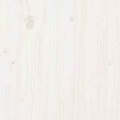 Pflanzkübel Weiß 110x40x45,5 cm Massivholz Kiefer