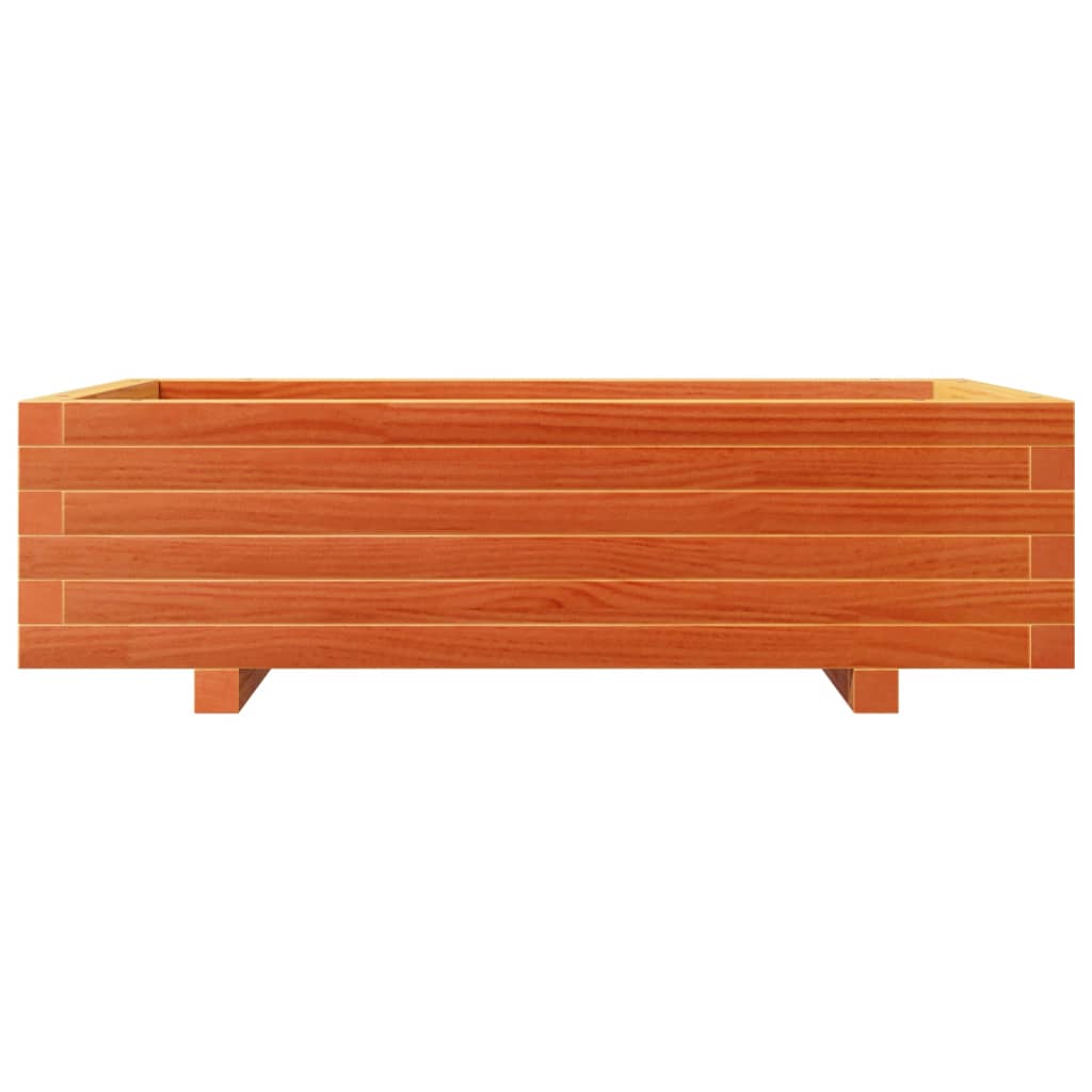 Pflanzkübel Wachsbraun 90x60x26,5 cm Massivholz Kiefer