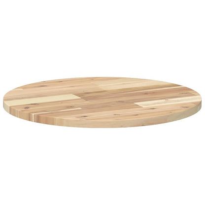 Tischplatte Rund Ø50x2 cm Massivholz Akazie