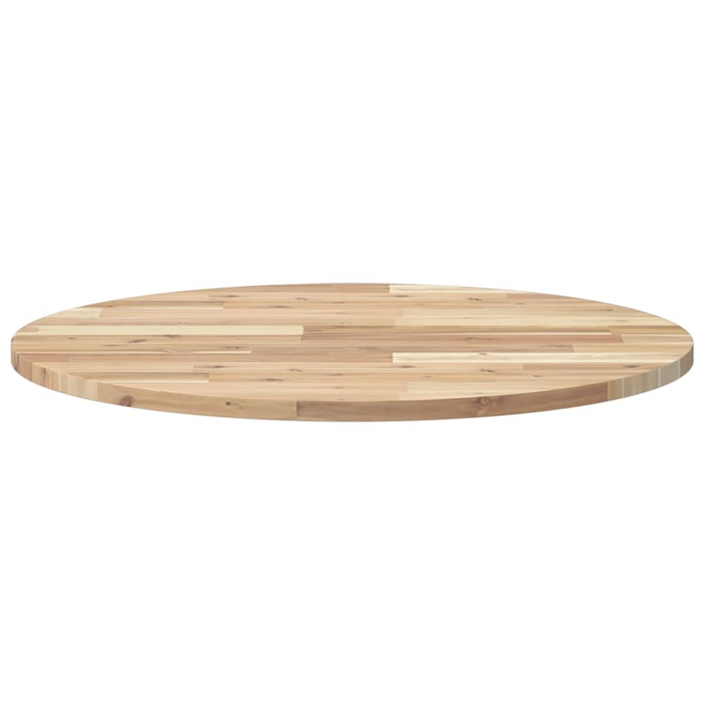 Tischplatte Rund Ø70x2 cm Massivholz Akazie